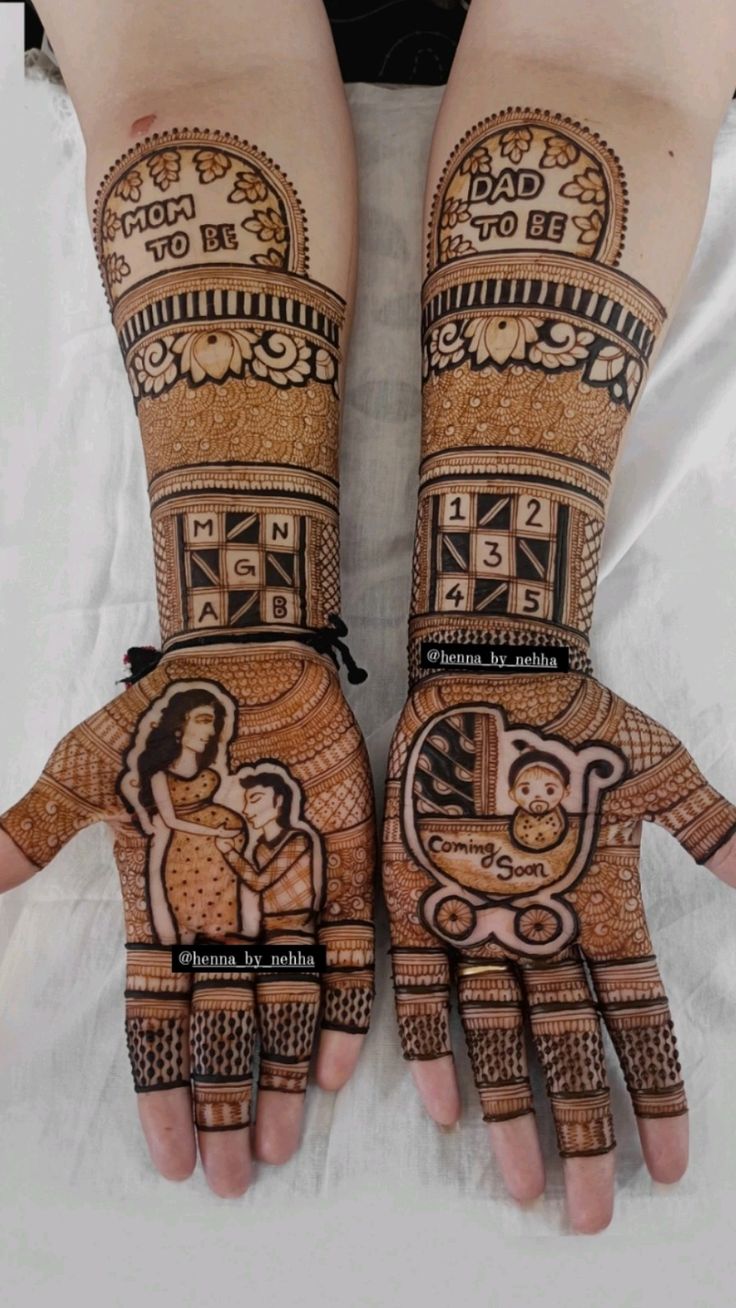 Baby Shower Special Design Mehndi